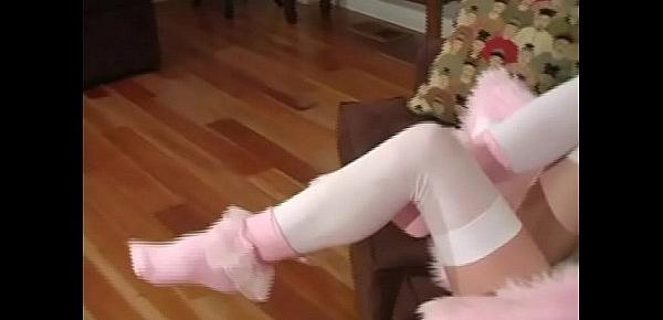  PLAYBOY PLAYMATE Heather Carolin PURE SEXAUL ENERGY White Cotton Calvin Klein Panties Stockings and Socks JOI!